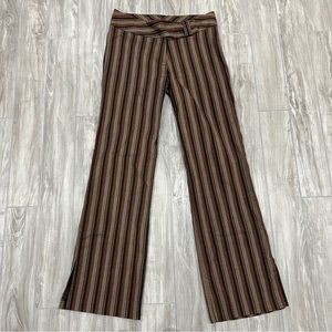 y2k striped flare pants
